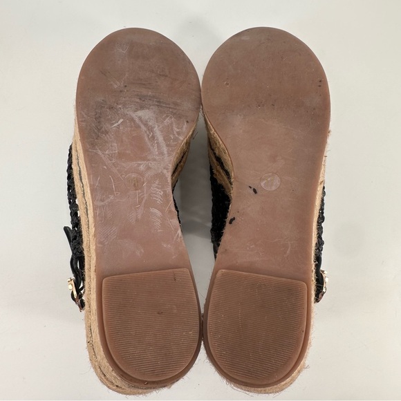 Tory Burch Dandy Chunky Platform Woven Espadrilles Sandals Size 11 - Picture 5 of 6